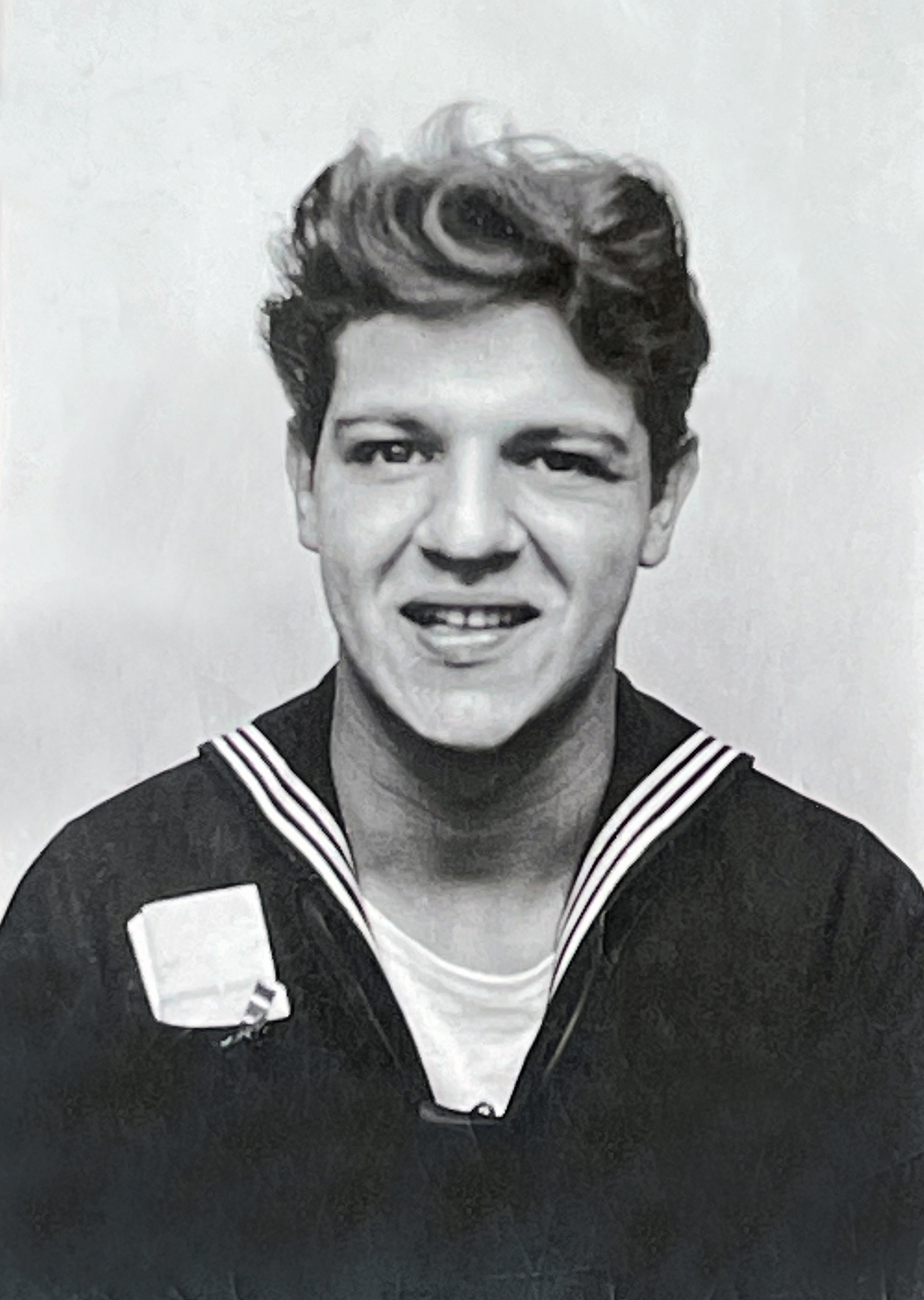Photo of Conrad Policastro while serving in the US Navy